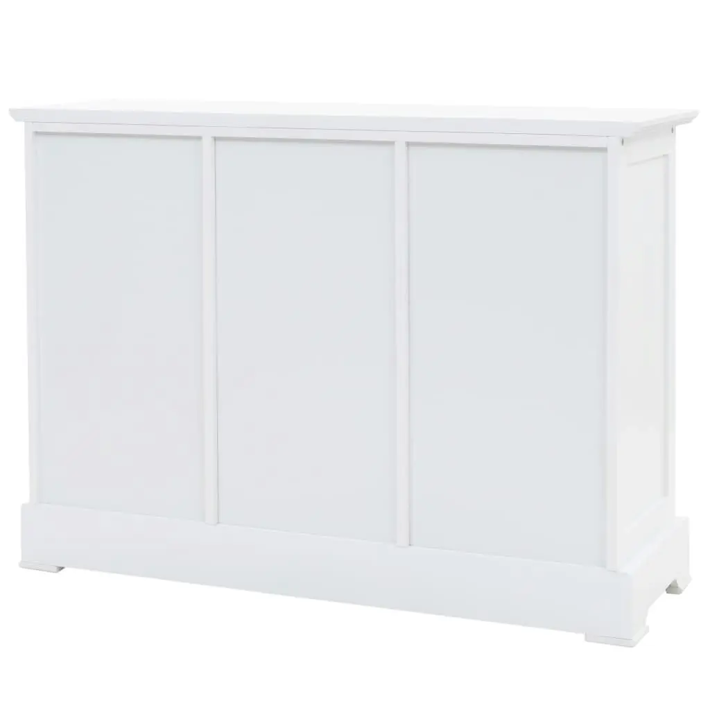 Sideboard with 3 Doors MDF and Pinewood 105x35x77.5 cm 245754