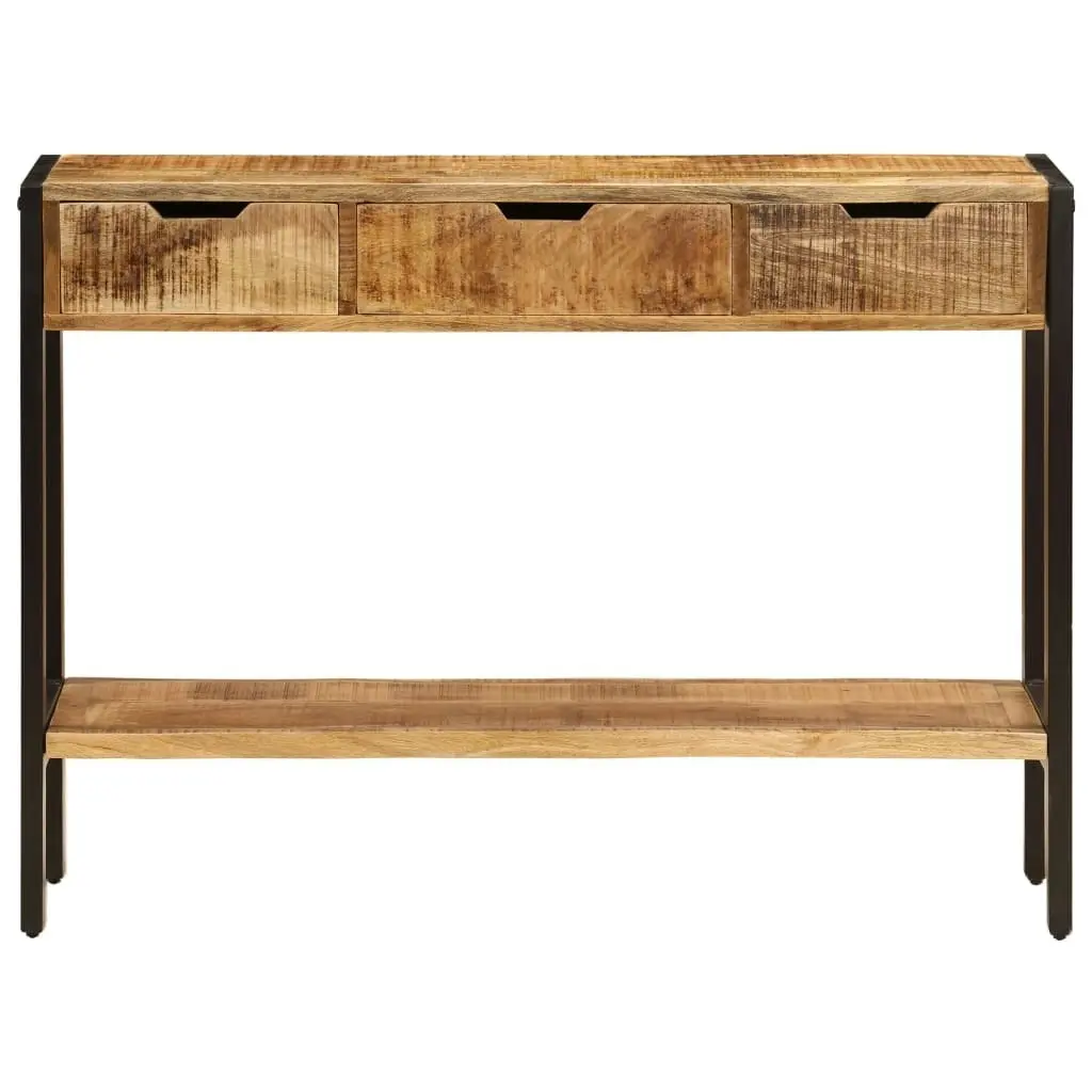 Sideboard with 3 Drawers 110x35x75 cm Solid Mango Wood 247406