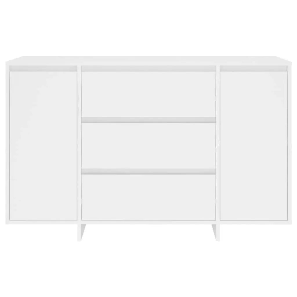 Sideboard with 3 Drawers White 120x41x75 cm Engineered Wood 809611