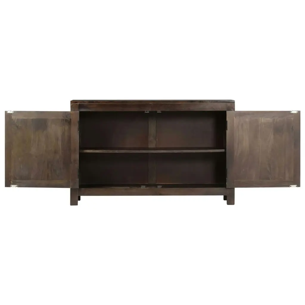 Sideboard with Carved Design 110x35x70 cm Solid Mango Wood 247765