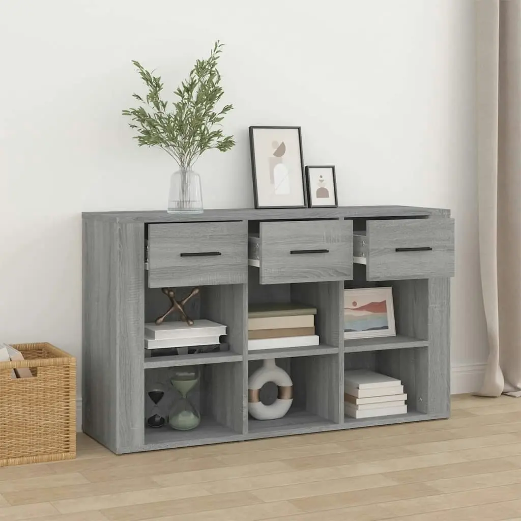 Sideboard Grey Sonoma 100x30x59.5 cm Engineered Wood 821010