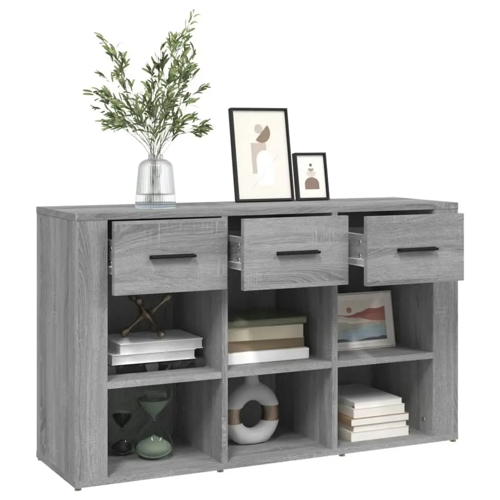 Sideboard Grey Sonoma 100x30x59.5 cm Engineered Wood 821010