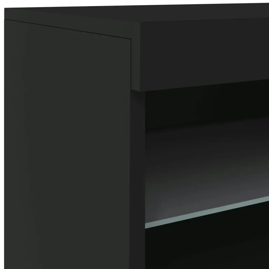 Sideboard with LED Lights Black 41x37x67 cm 836680