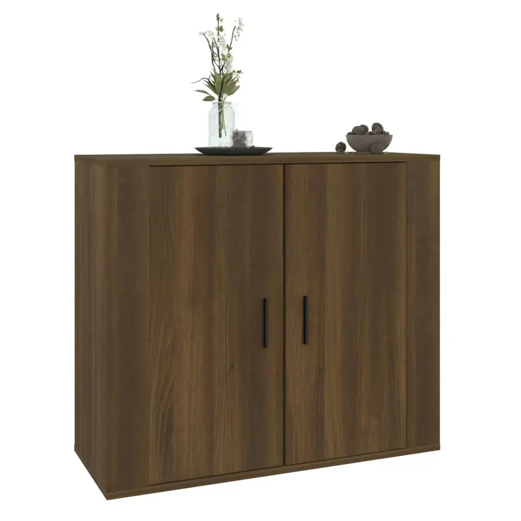 Sideboard Brown Oak 80x33x70 cm Engineered Wood 816567