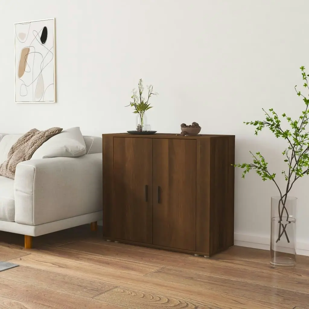 Sideboard Brown Oak 80x33x70 cm Engineered Wood 816567