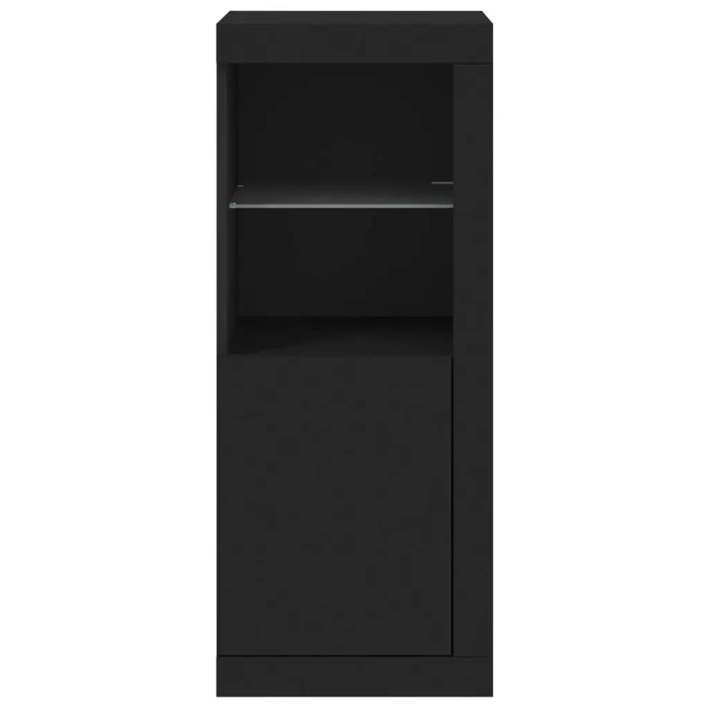 Sideboard with LED Lights Black 41x37x100 cm 836645