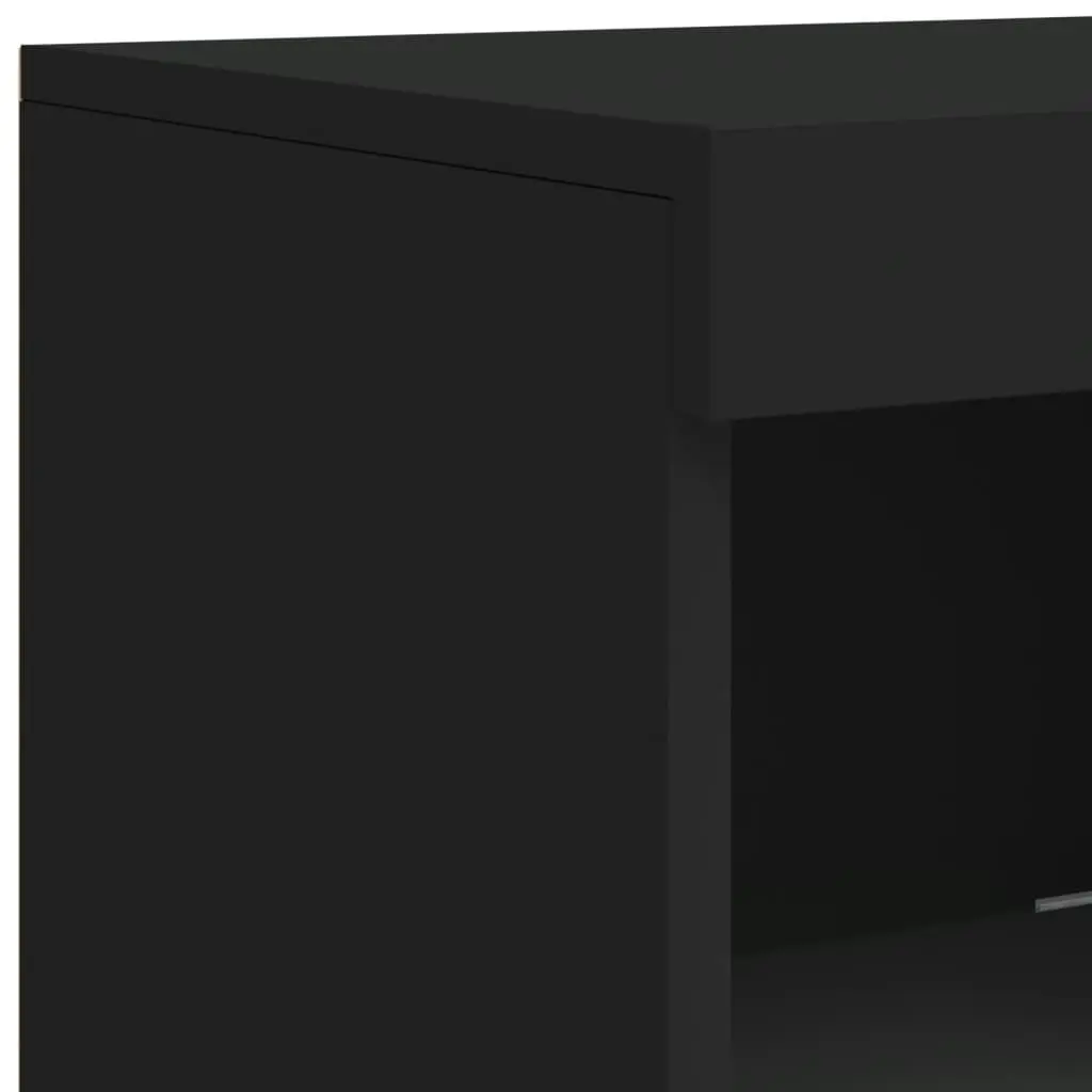 Sideboard with LED Lights Black 41x37x100 cm 836645