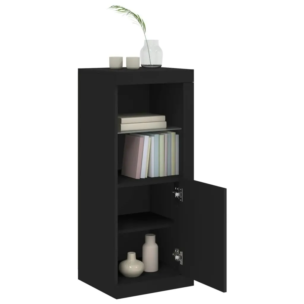 Sideboard with LED Lights Black 41x37x100 cm 836645