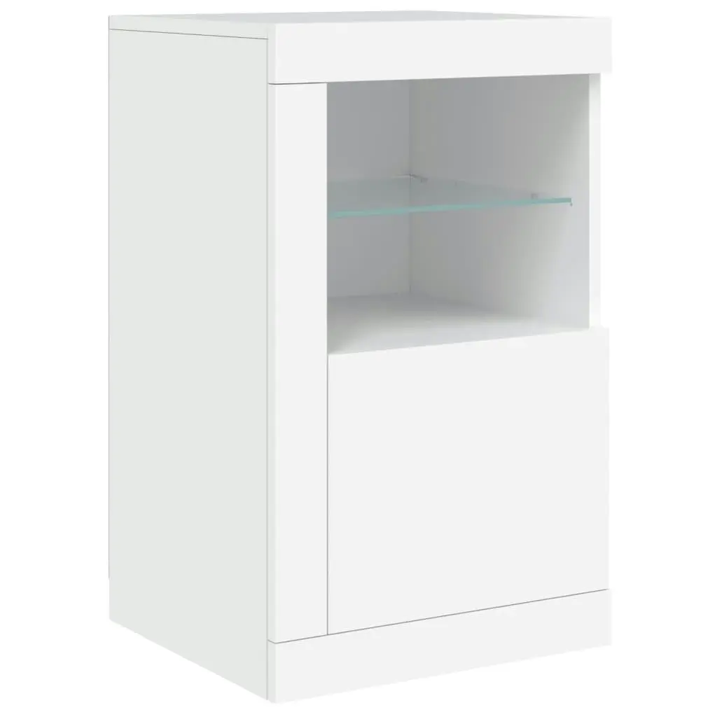 Sideboard with LED Lights White 123x37x67 cm 3209058