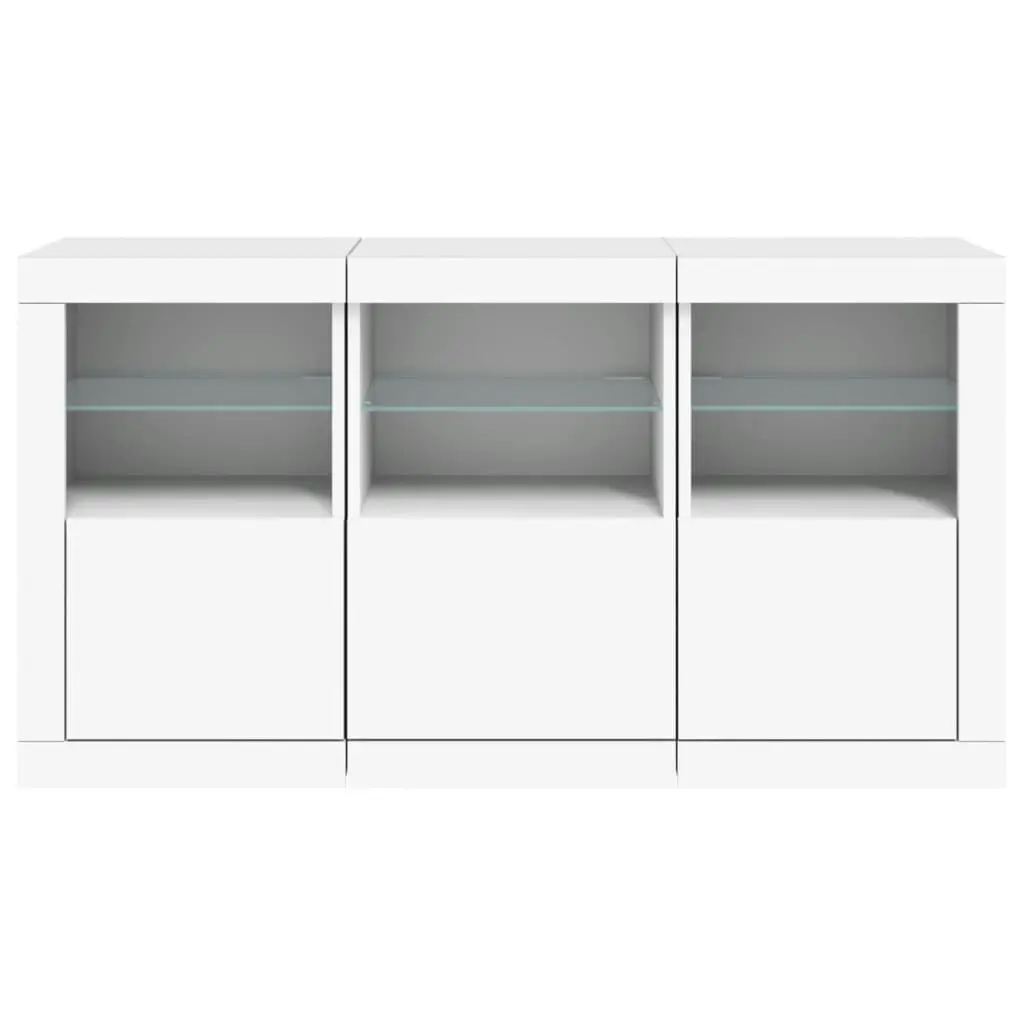 Sideboard with LED Lights White 123x37x67 cm 3209058