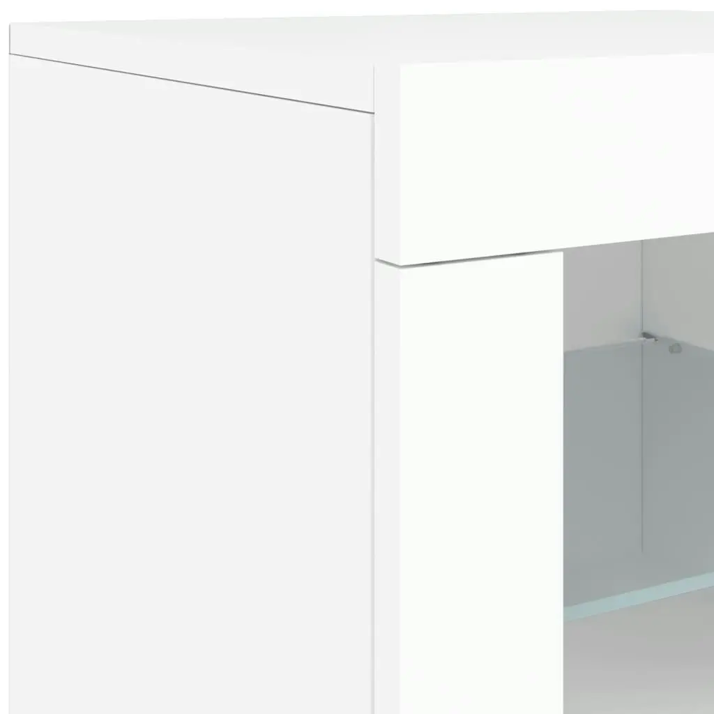 Sideboard with LED Lights White 123x37x67 cm 3209058