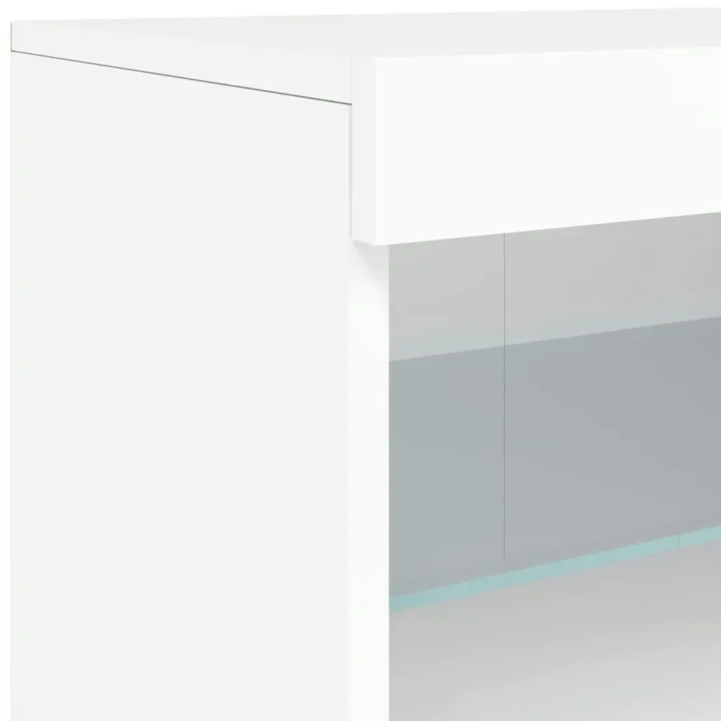 Sideboard with LED Lights White 123x37x67 cm 3209058