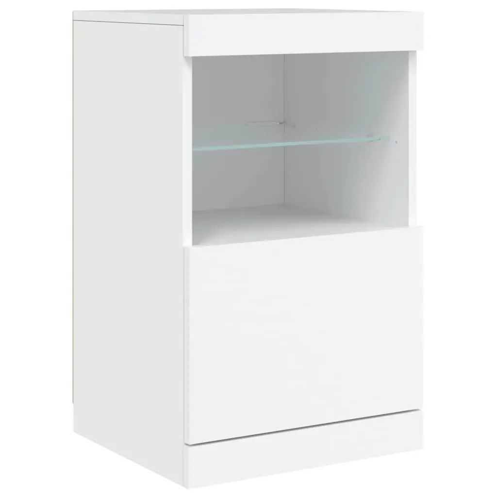 Sideboard with LED Lights White 123x37x67 cm 3209058