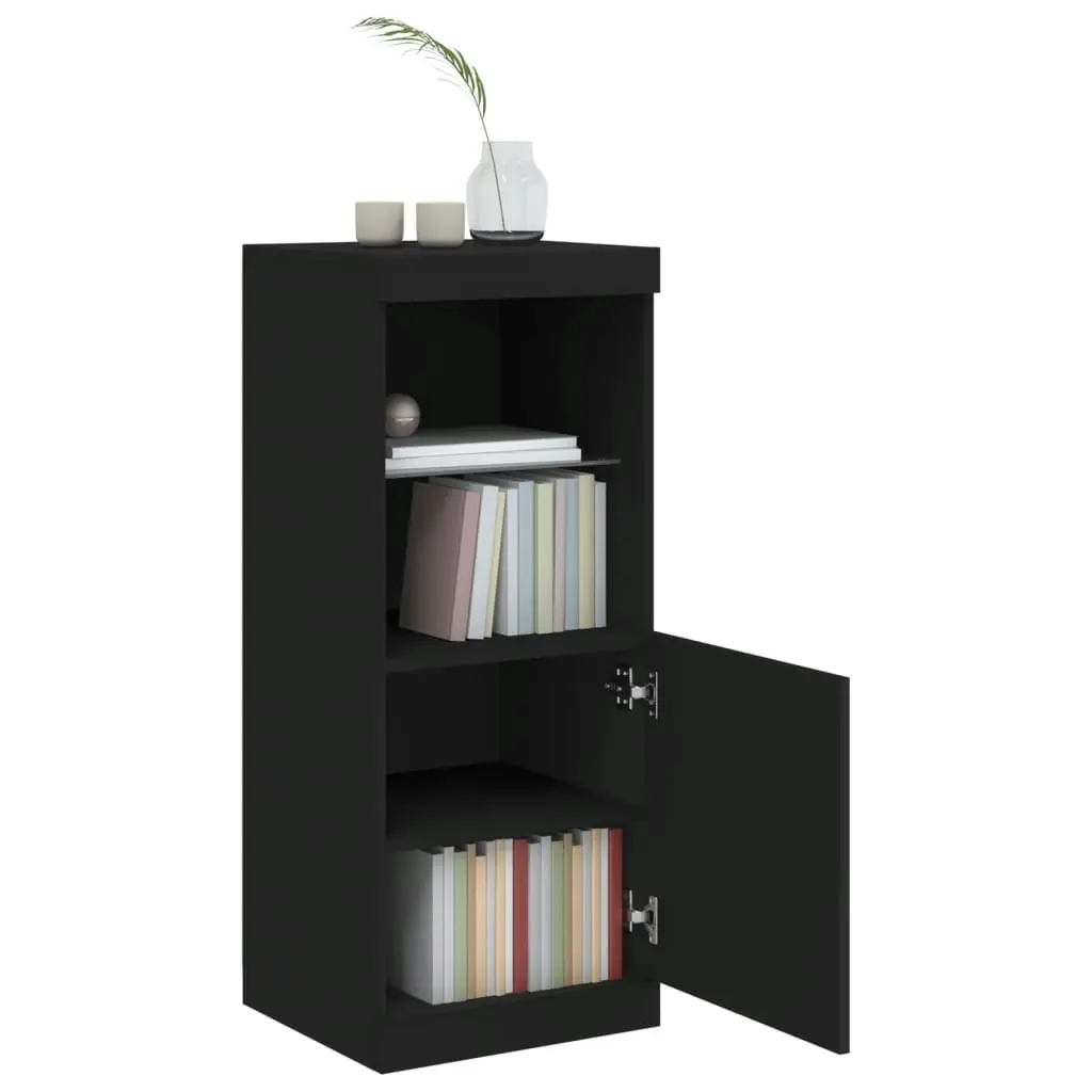 Sideboard with LED Lights Black 41x37x100 cm 836687