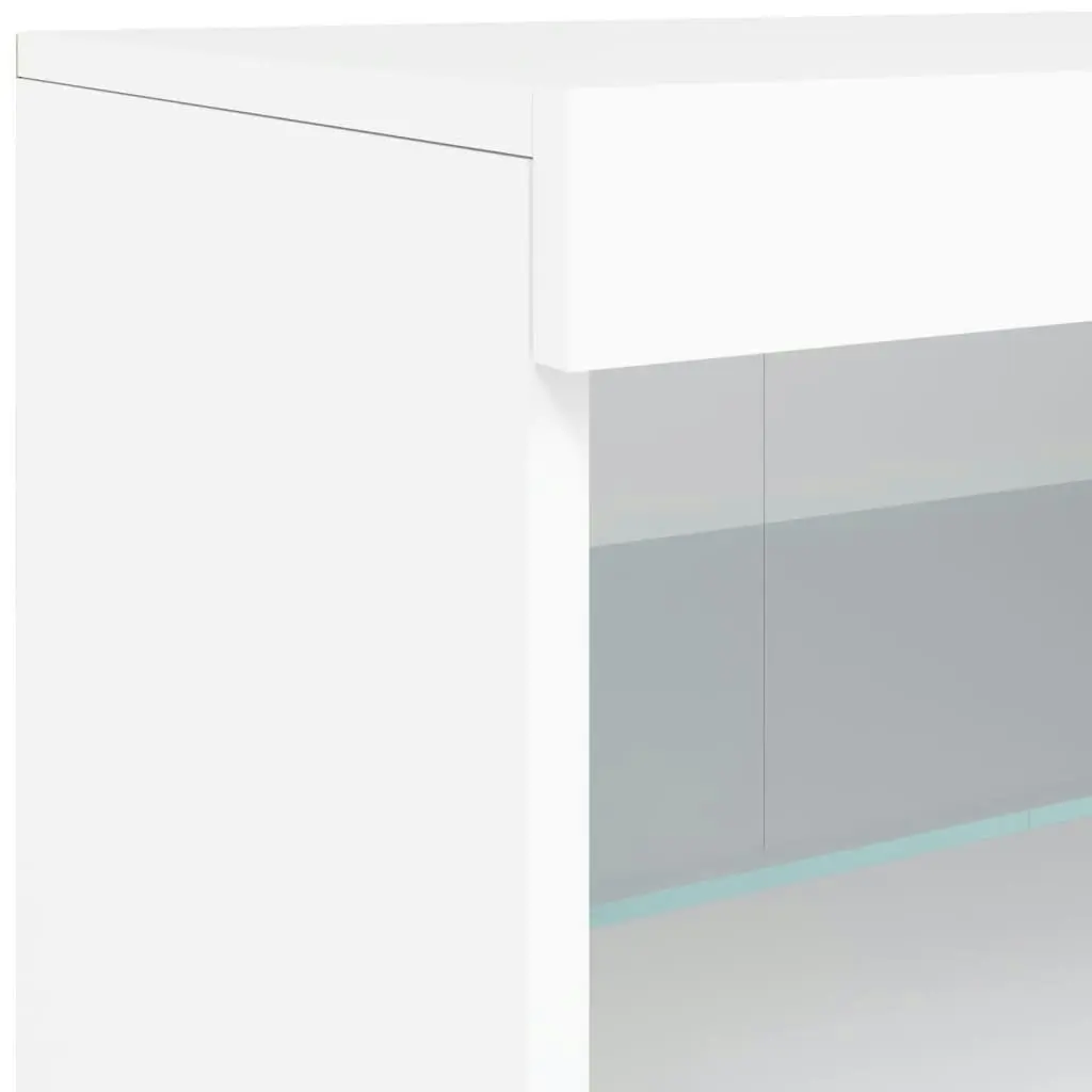 Sideboard with LED Lights White 142.5x37x67 cm 3209065