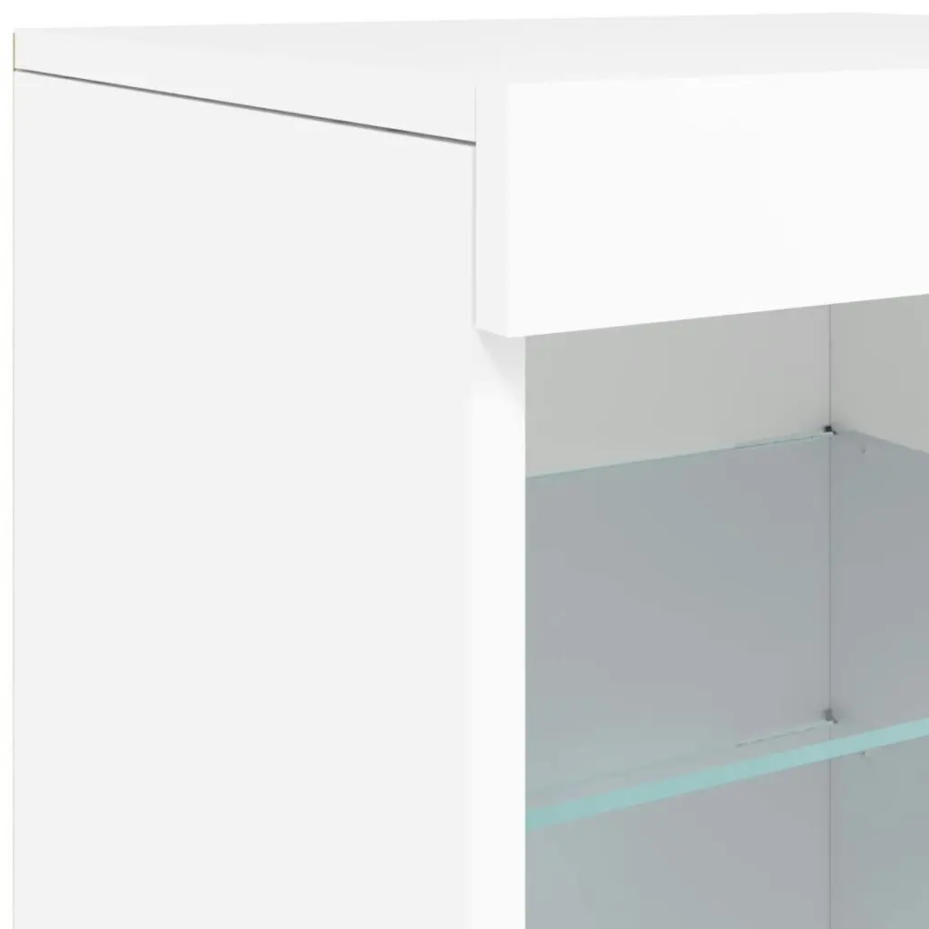 Sideboard with LED Lights White 123x37x67 cm 3209079