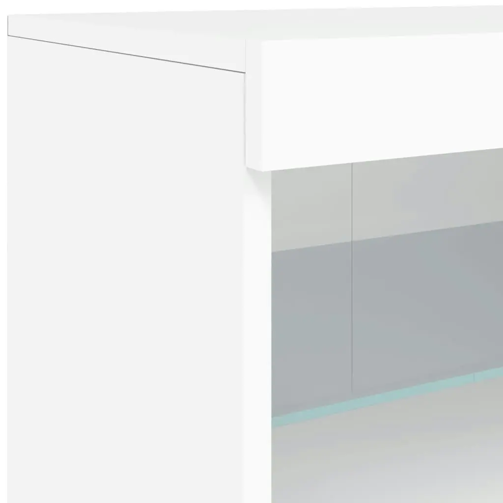 Sideboard with LED Lights White 181.5x37x67 cm 3209002