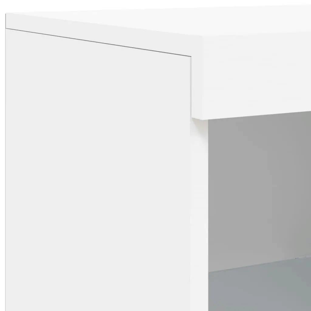 Sideboard with LED Lights White 181.5x37x100 cm 3209177