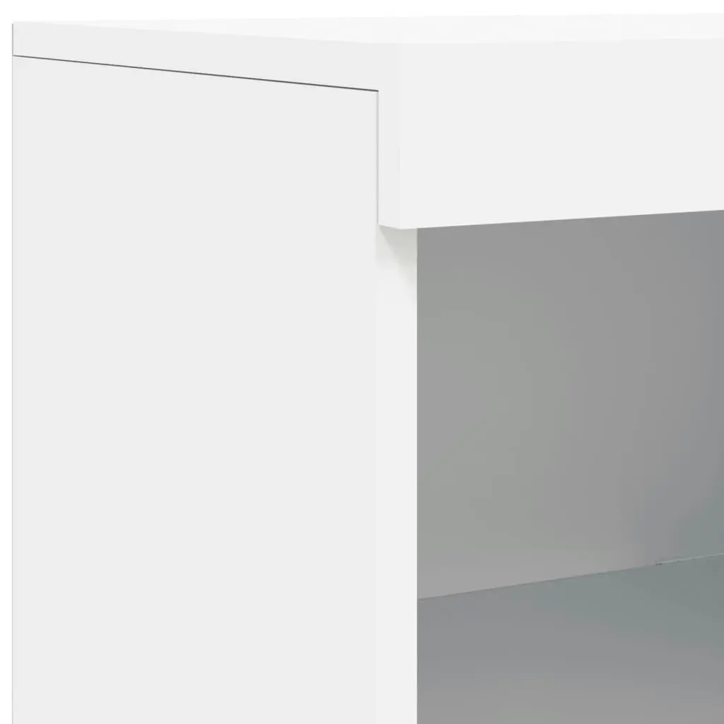 Sideboard with LED Lights White 283x37x100 cm 3209163