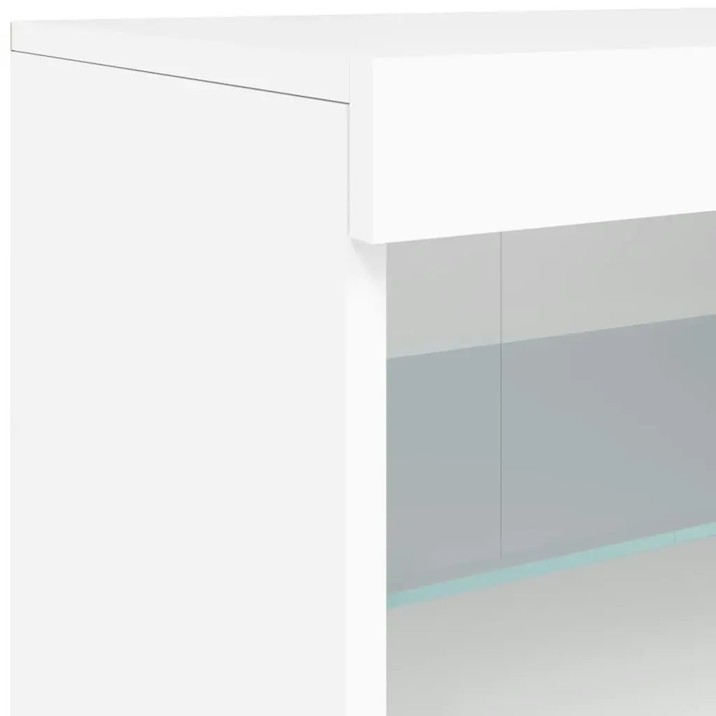 Sideboard with LED Lights White 283x37x67 cm 3209023