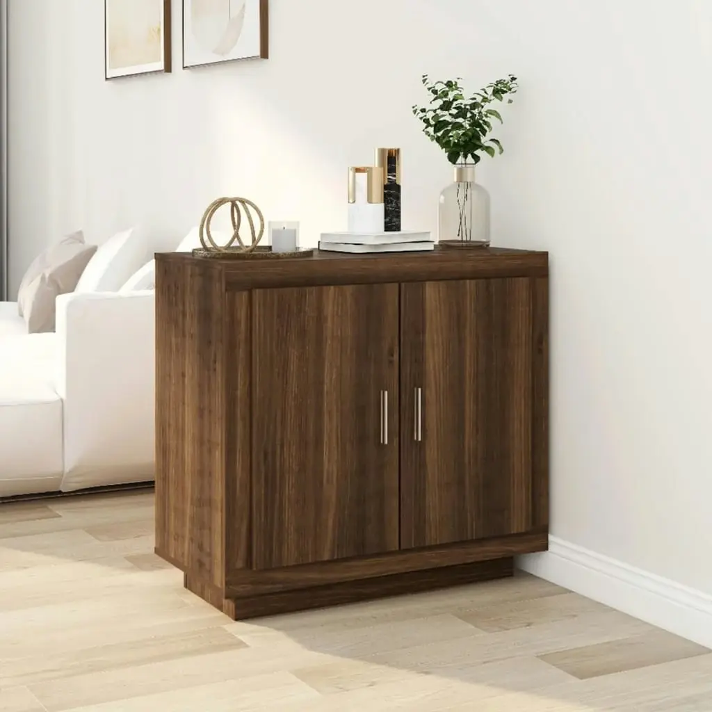 Sideboard Brown Oak 80x40x75 cm Engineered Wood 817236