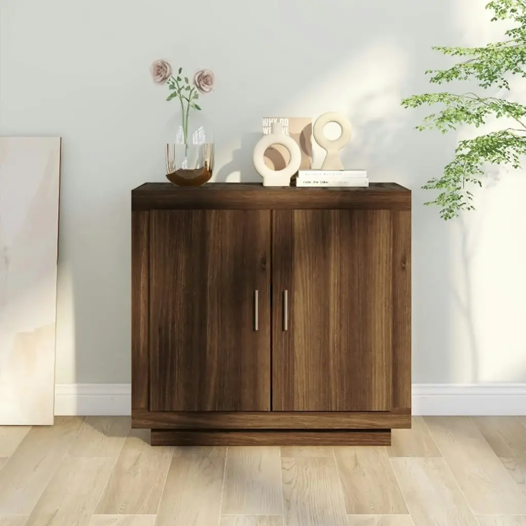 Sideboard Brown Oak 80x40x75 cm Engineered Wood 817236