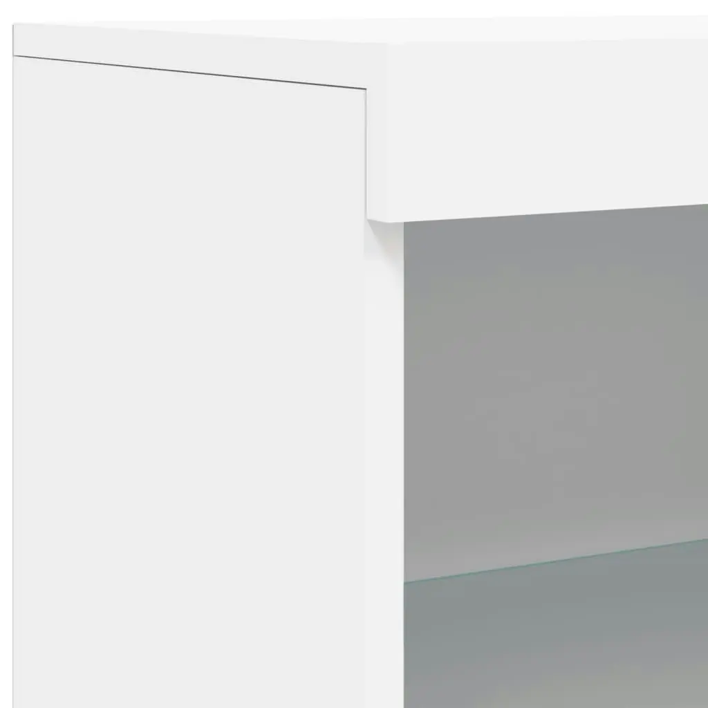 Sideboard with LED Lights White 60.5x37x100 cm 836707