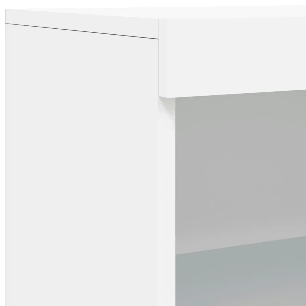 Sideboard with LED Lights White 60.5x37x100 cm 836665