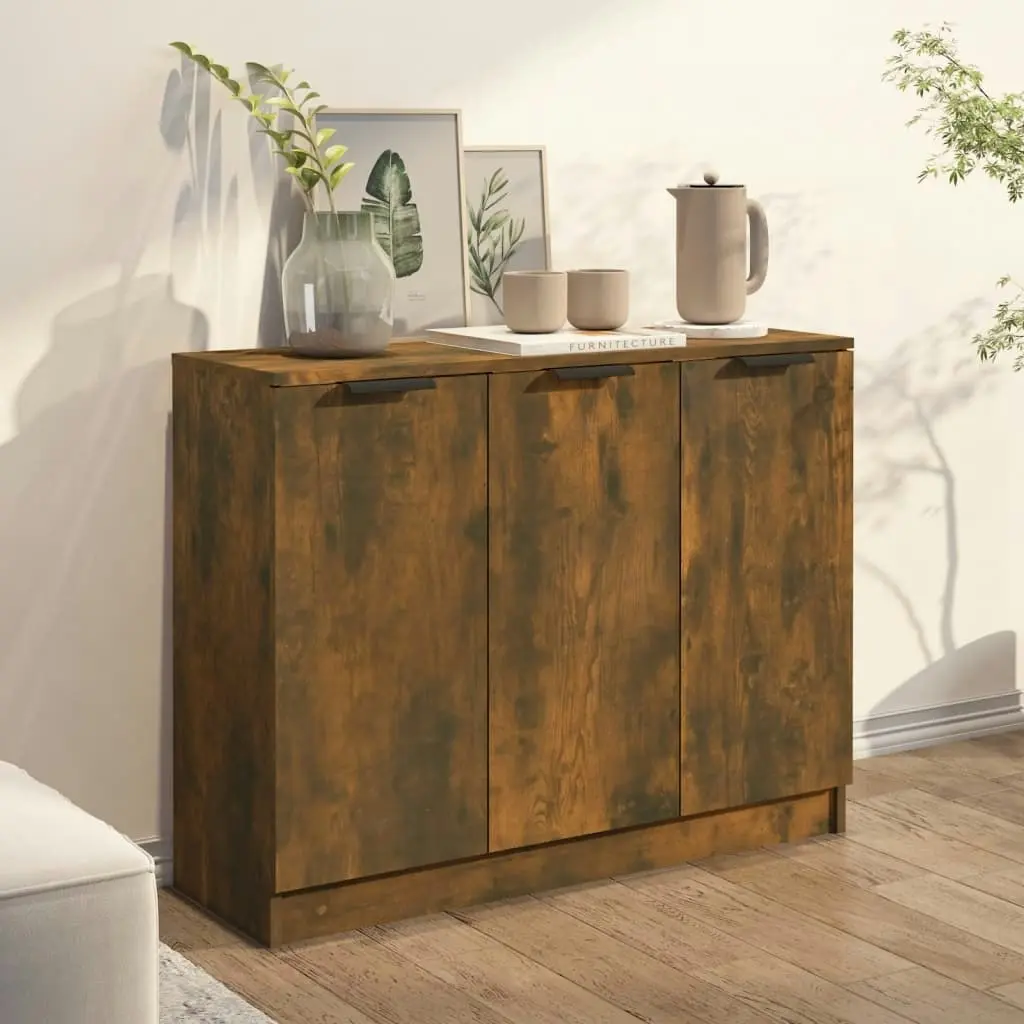 Sideboard Smoked Oak 90.5x30x70 cm Engineered Wood 817024