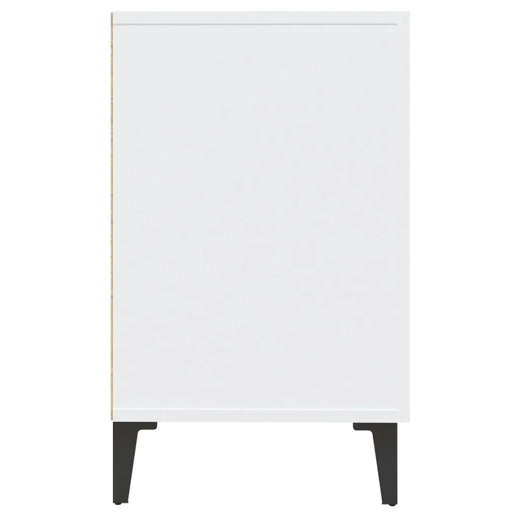 Sideboard High Gloss White 100x36x60 cm Engineered Wood 812525