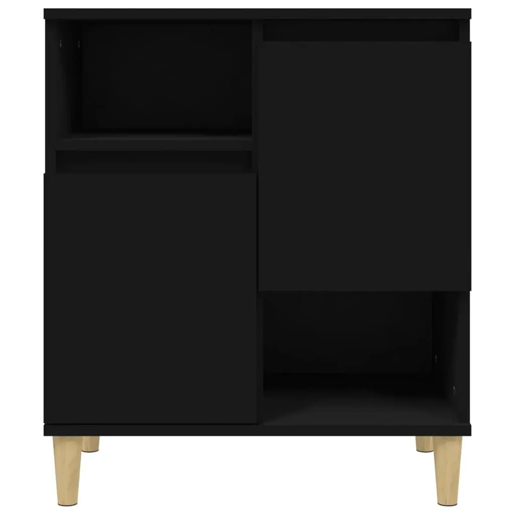 Sideboards 2 pcs Black 60x35x70 cm Engineered Wood 3185720