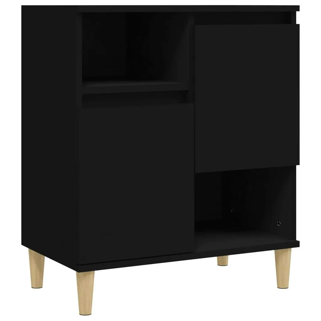 Sideboards 2 pcs Black 60x35x70 cm Engineered Wood 3185720