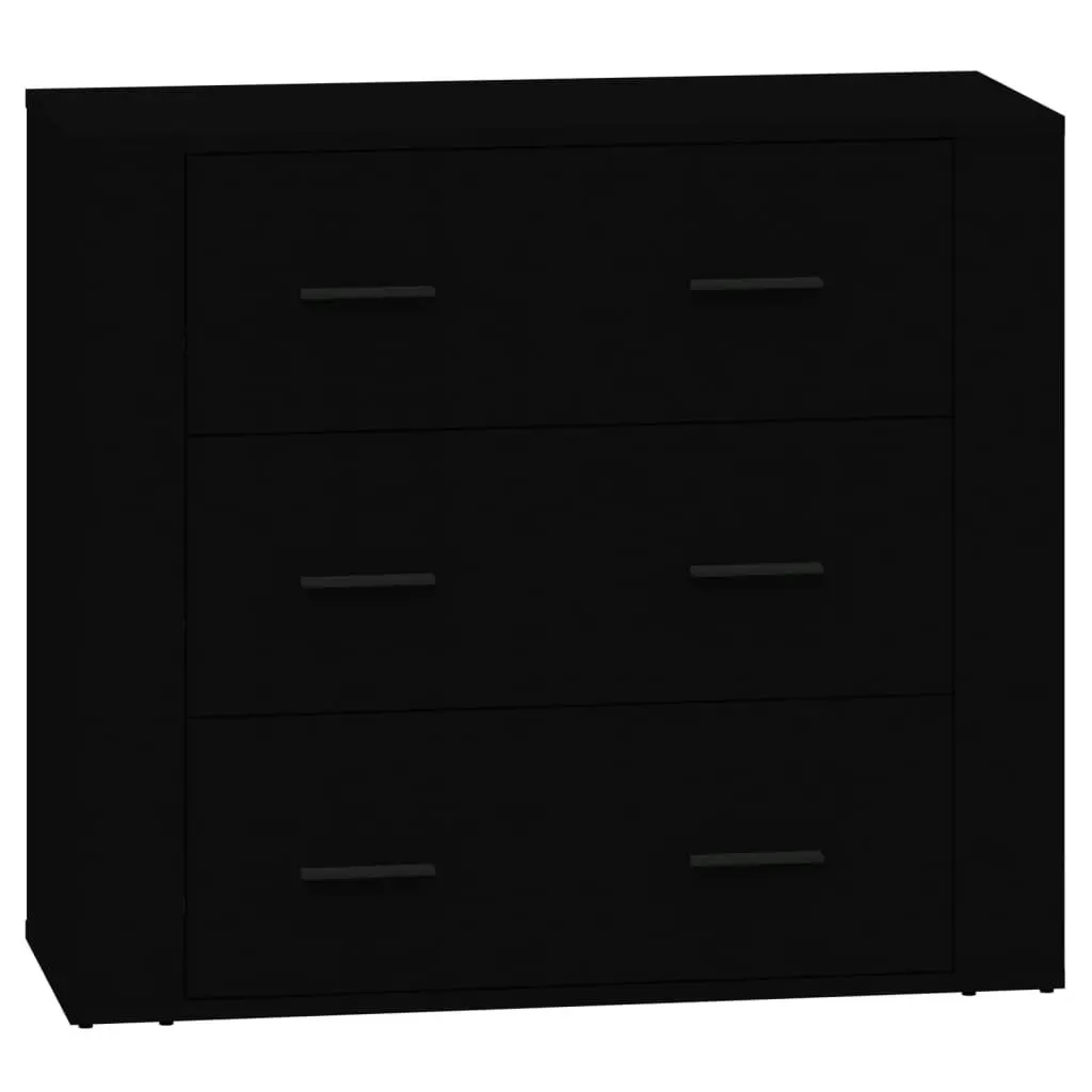 Sideboards 2 pcs Black Engineered Wood 3185408