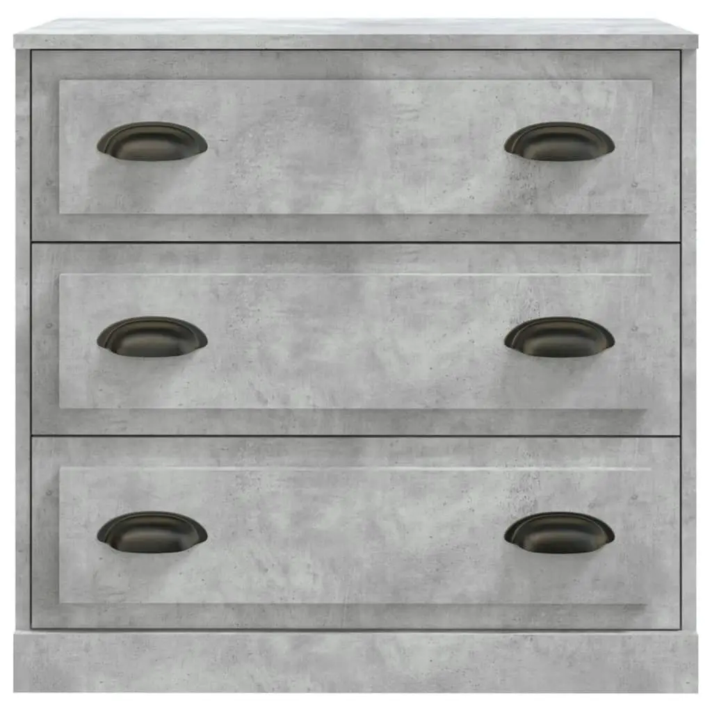 Sideboards 2 pcs Concrete Grey Engineered Wood 3185243