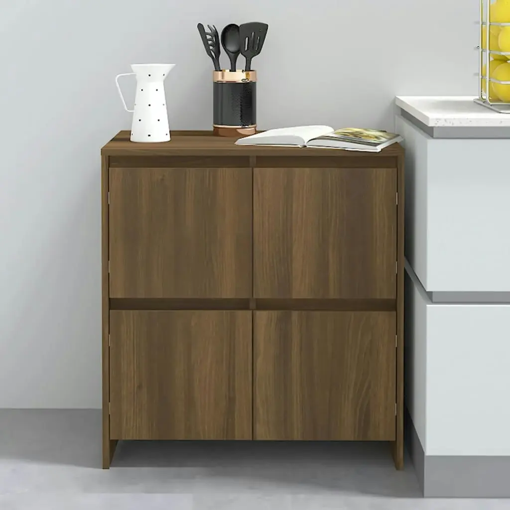 Sideboards 2 pcs Brown Oak 70x41x75 cm Engineered Wood 3098096