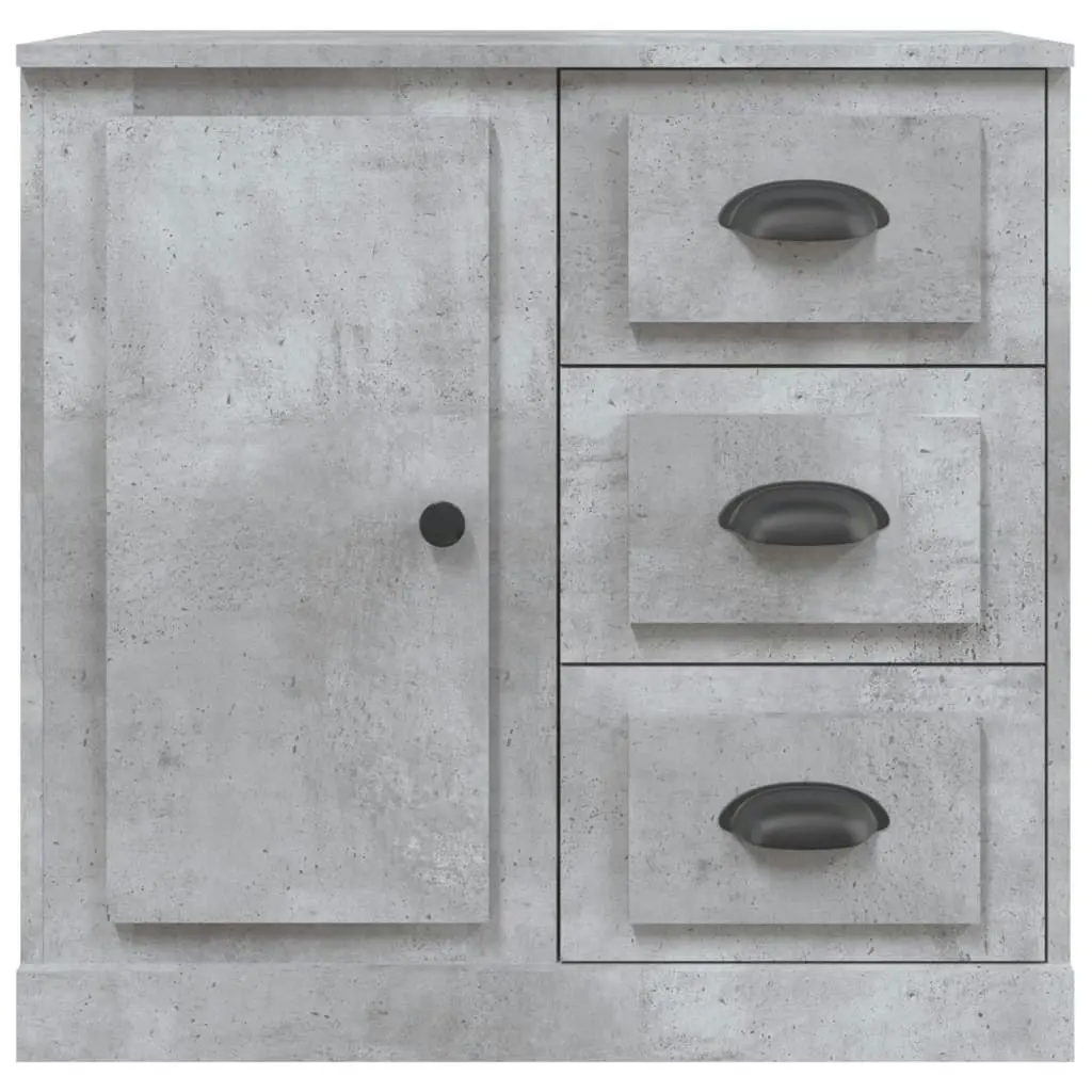 Sideboards 2 pcs Concrete Grey Engineered Wood 3185227