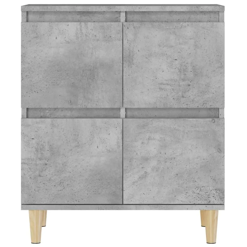 Sideboards 2 pcs Concrete Grey 60x35x70 cm Engineered Wood 3185755