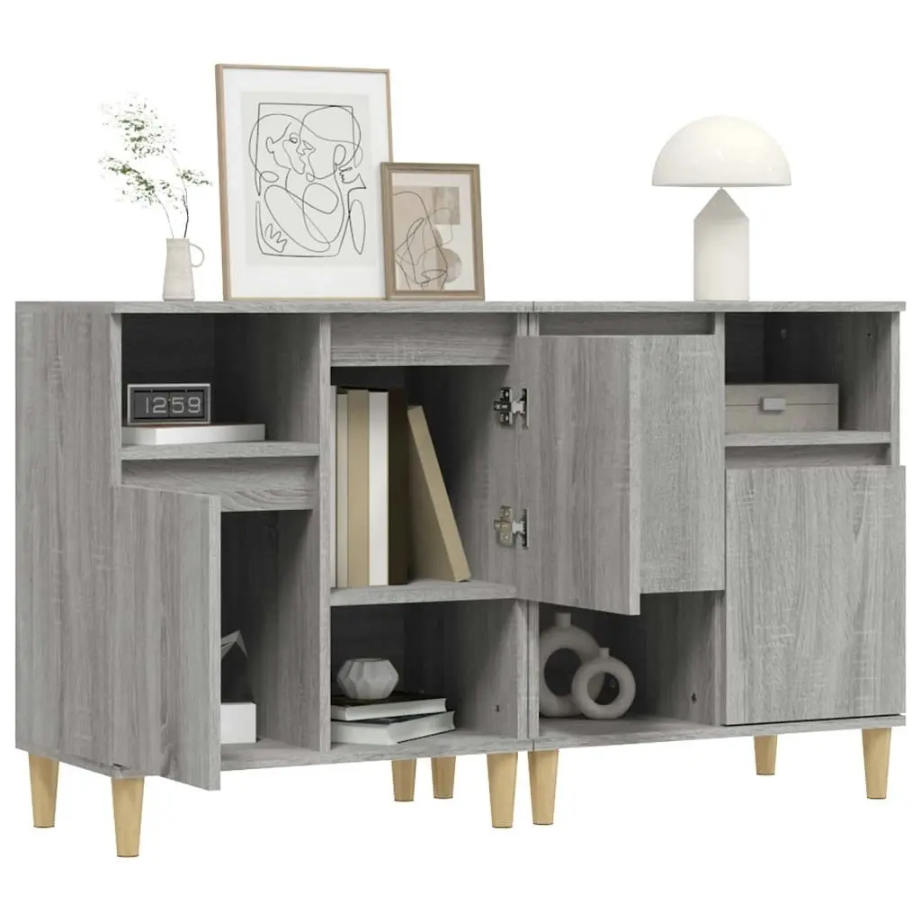 Sideboards 2 pcs Grey Sonoma 60x35x70 cm Engineered Wood 3185725