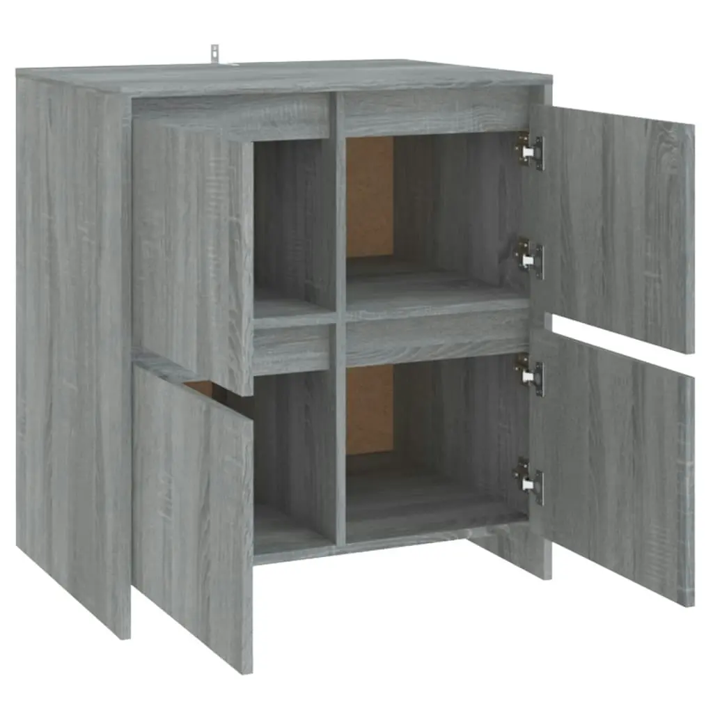 Sideboards 2 pcs Grey Sonoma 70x41x75 cm Engineered Wood 3098095