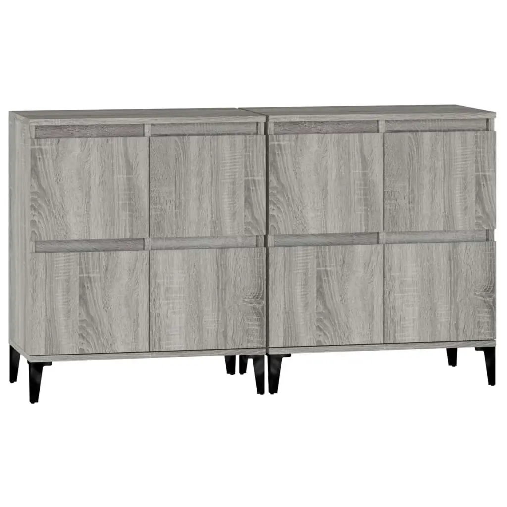 Sideboards 2 pcs Grey Sonoma 60x35x70 cm Engineered Wood 3185765