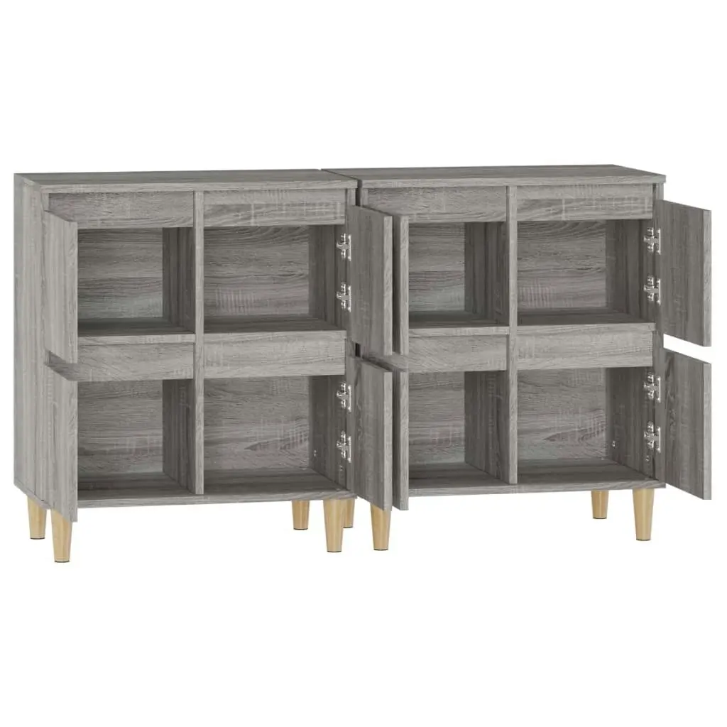 Sideboards 2 pcs Grey Sonoma 60x35x70 cm Engineered Wood 3185757