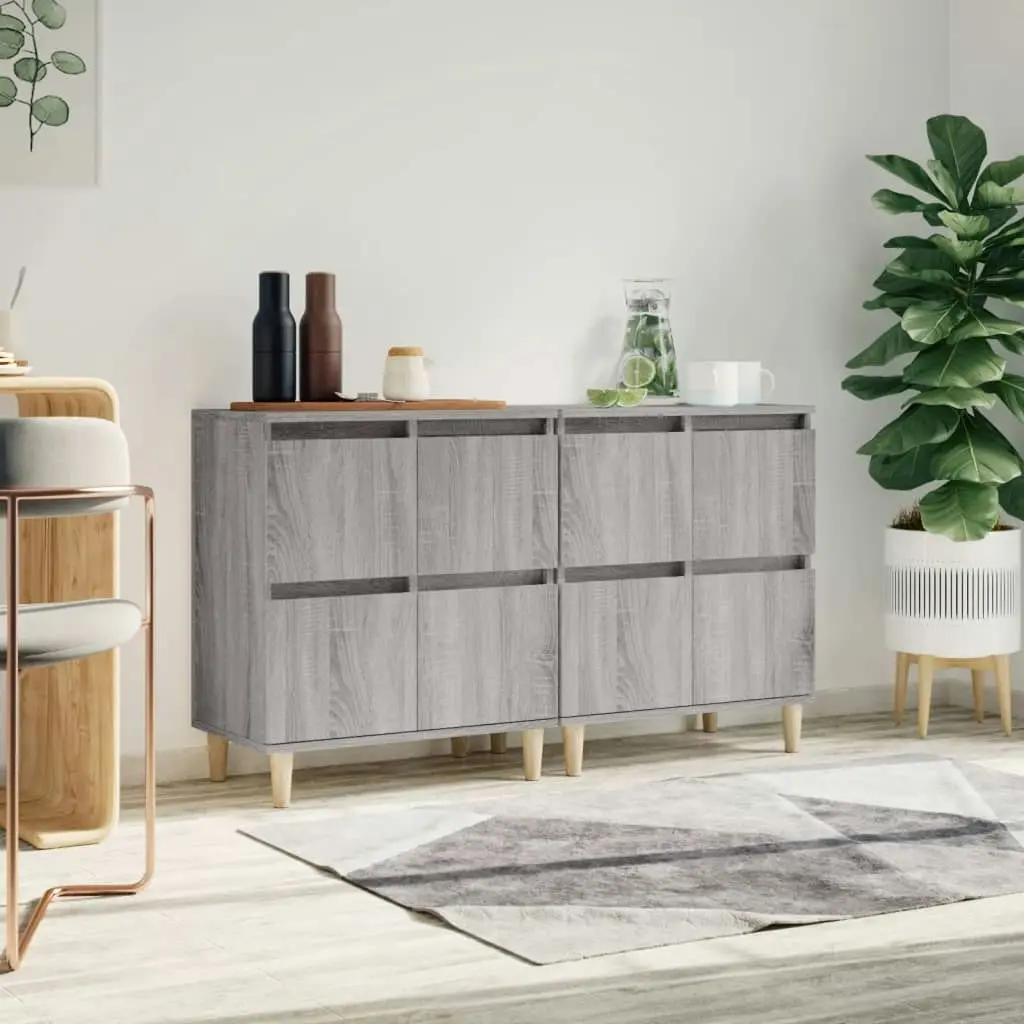 Sideboards 2 pcs Grey Sonoma 60x35x70 cm Engineered Wood 3185757