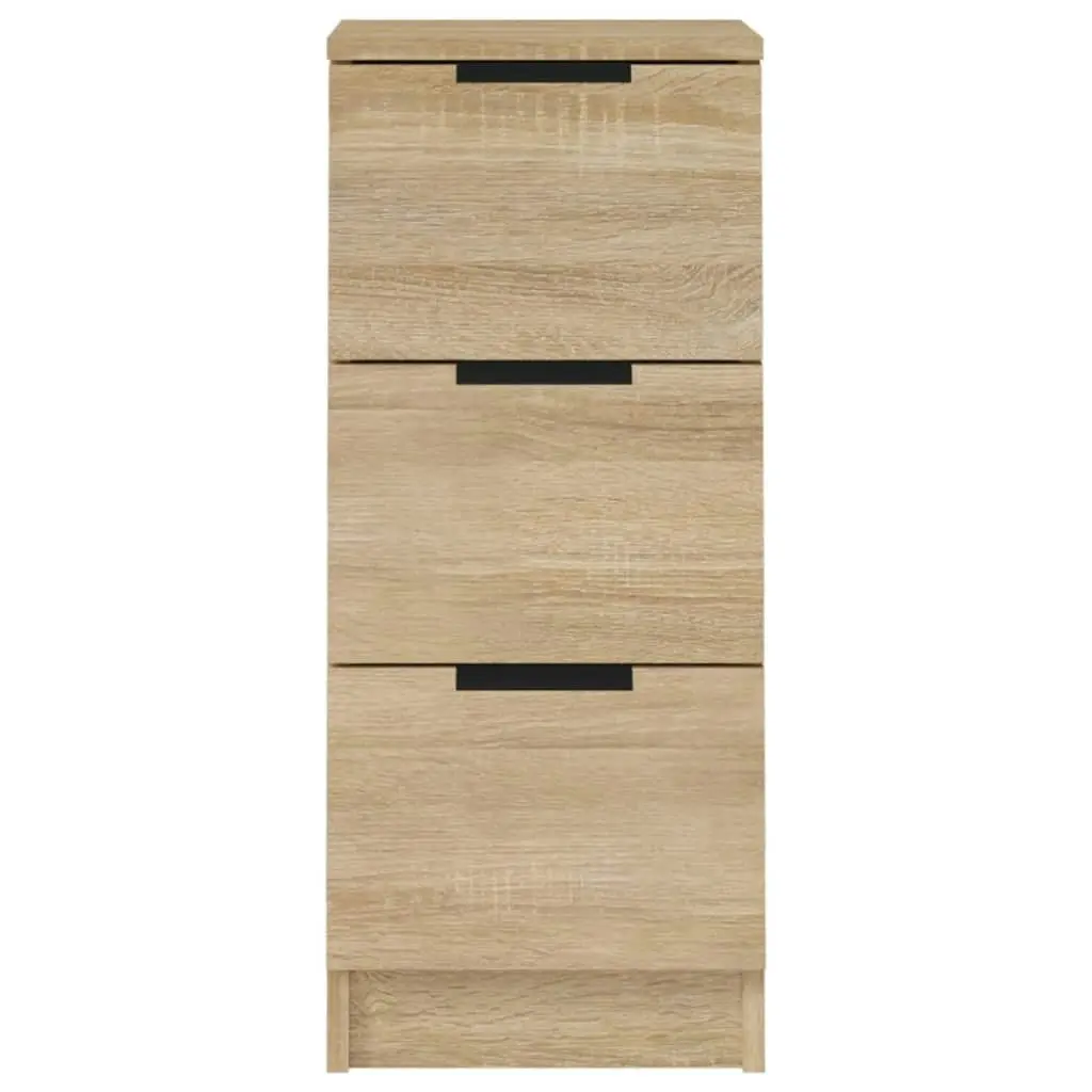 Sideboards 2 pcs Sonoma Oak 30x30x70 cm Engineered Wood 811158