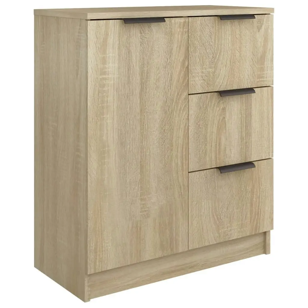 Sideboards 2 pcs Sonoma Oak 60x30x70 cm Engineered Wood 3115790