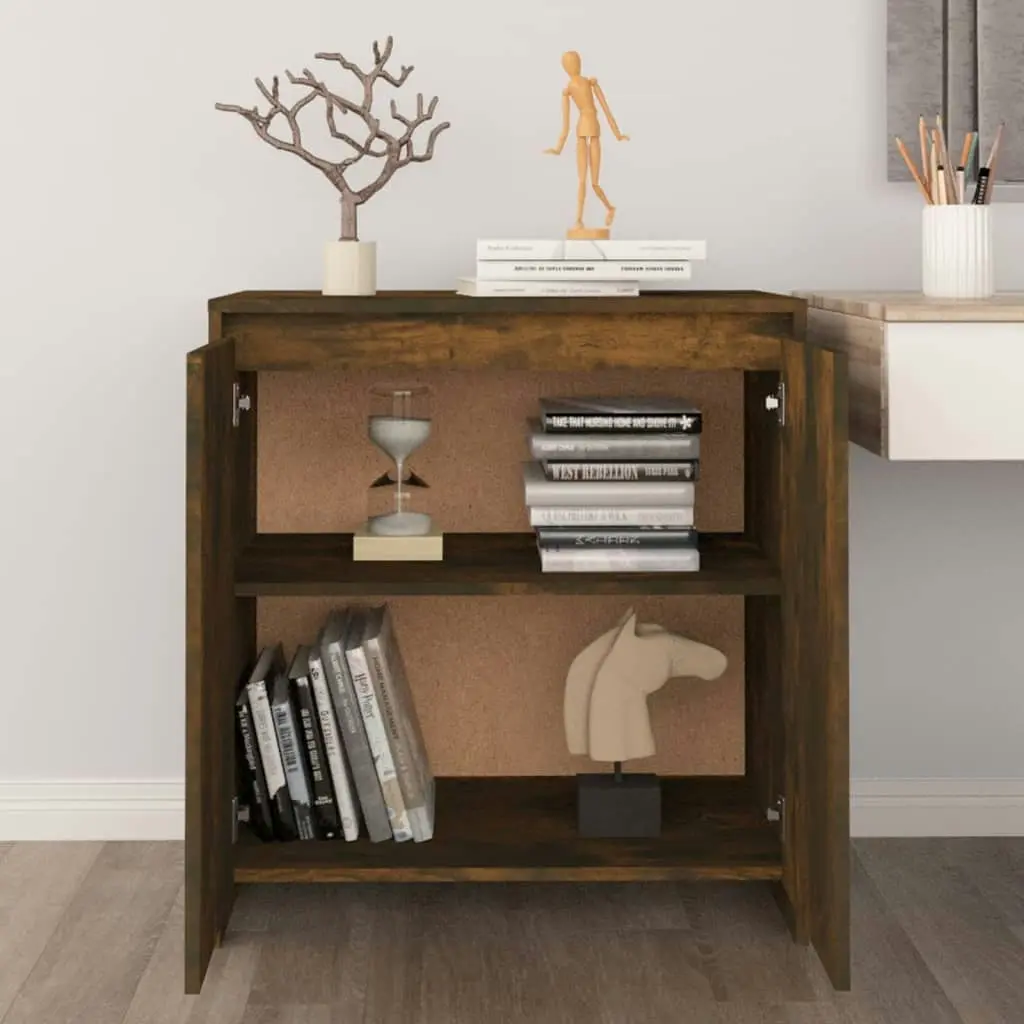 Sideboard Smoked Oak 70x41x75 cm Engineered Wood 813002