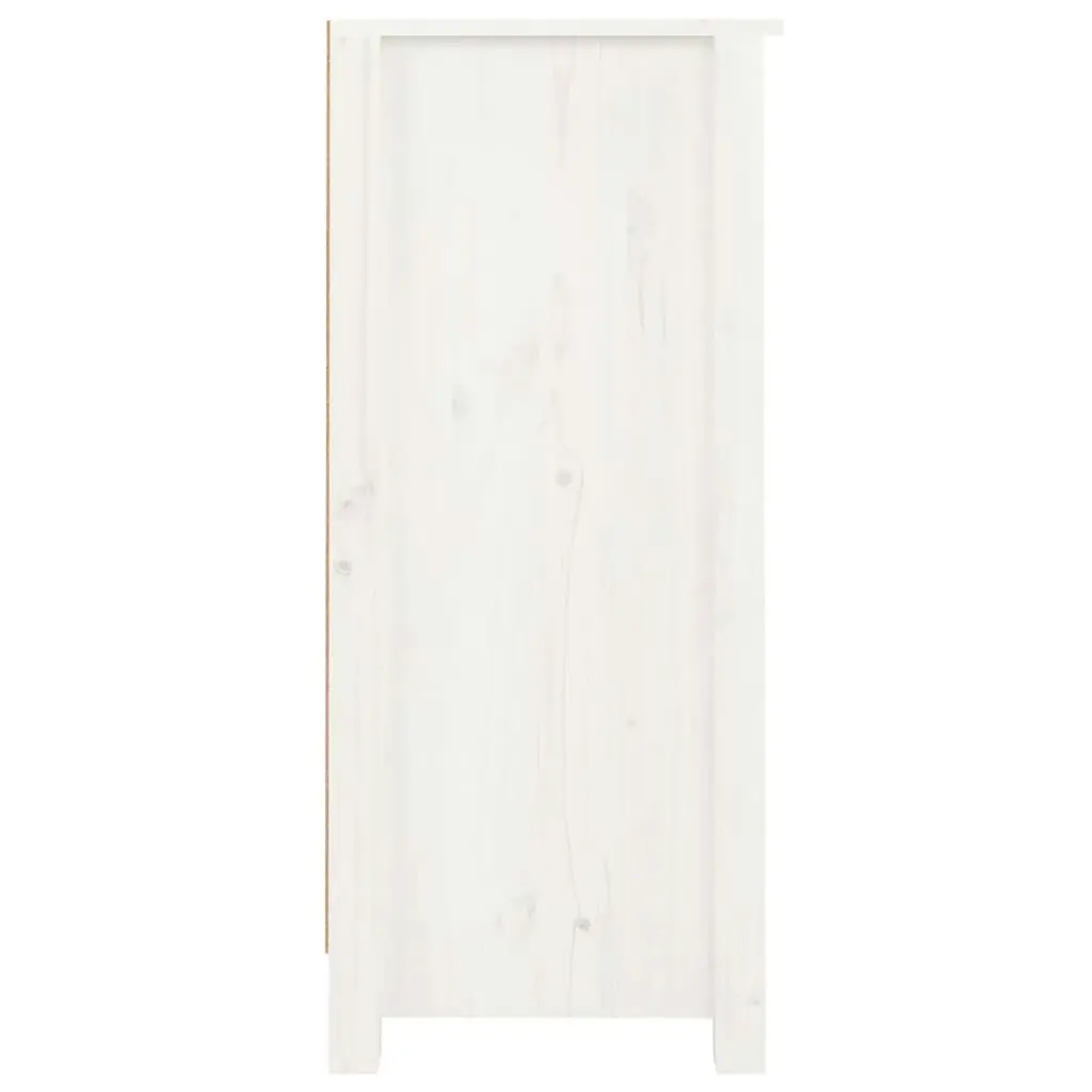 Sideboards 2 pcs White 40x35x80 cm Solid Wood Pine 813742