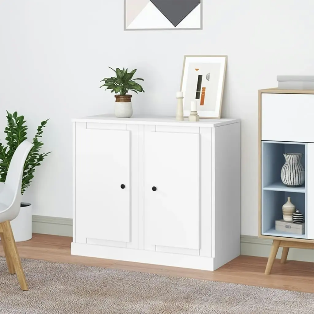 Sideboards 2 pcs White 37.5x35.5x67.5 cm Engineered Wood 816201