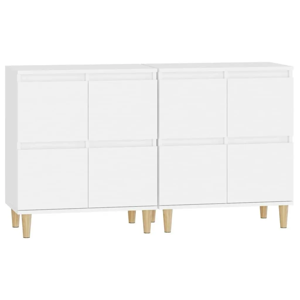 Sideboards 2 pcs White 60x35x70 cm Engineered Wood 3185751