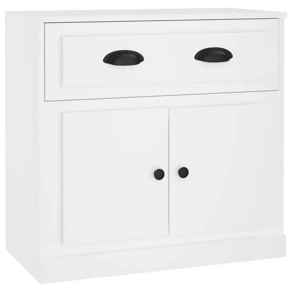 Sideboards 2 pcs White Engineered Wood 3185263