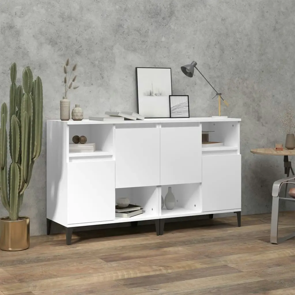 Sideboards 2 pcs White 60x35x70 cm Engineered Wood 3185727